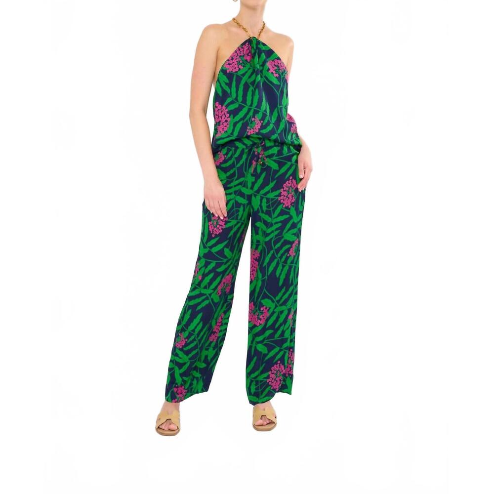 NEW FLORA BEA brodie top in pop navy